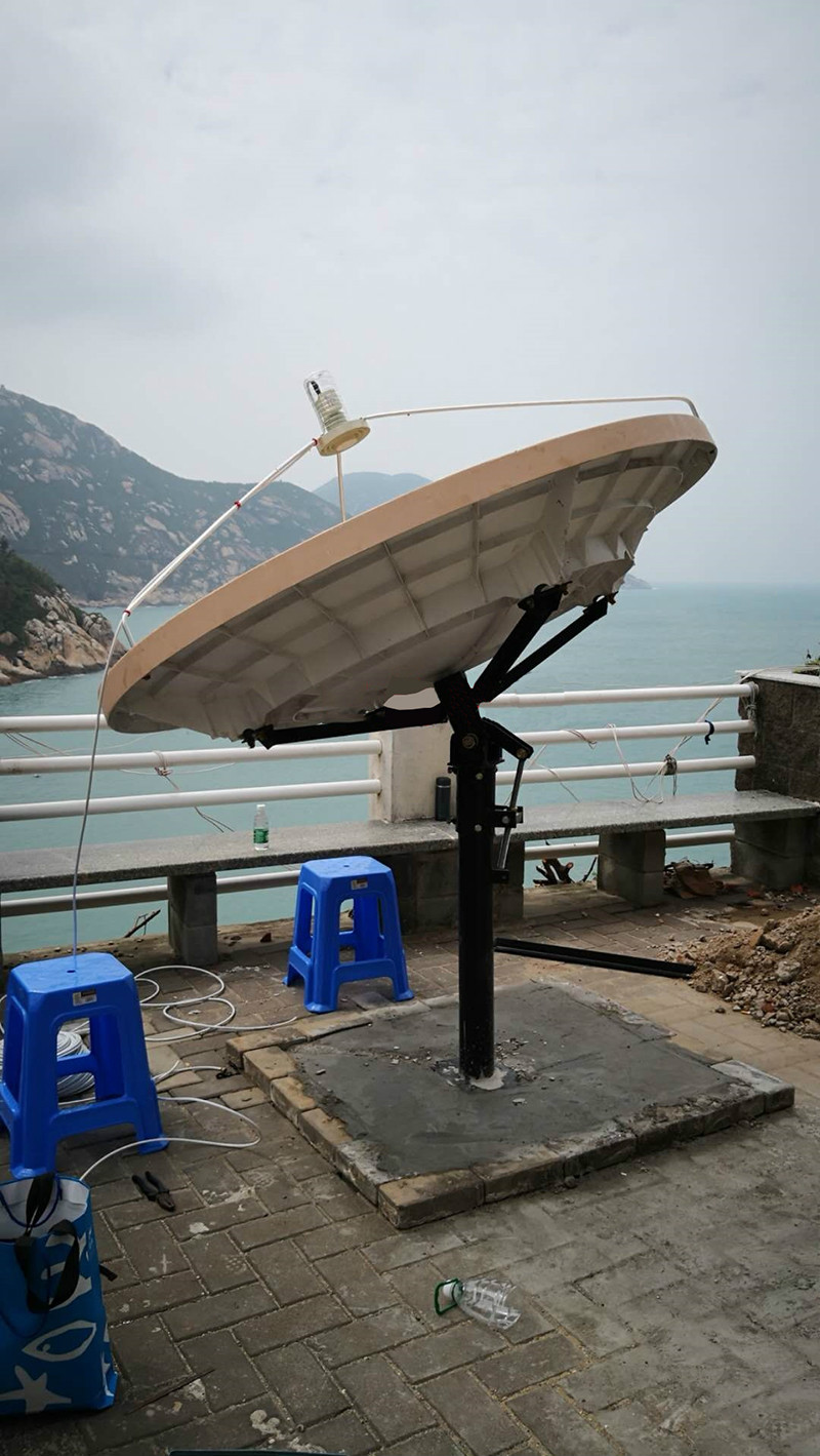 舟山海岛某酒店卫星电视前端收看